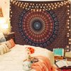 Lyacmy Bohemian Mandala Tapestry Hippie Tapestries Psychedelic Peacock Boho Tapestry Wall Hanging for Bedroom(51.2 x 59.1 inches)