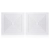 WKZO 2-Pack BP46 BP90 Bathroom Ceiling Fan Grille with Springs Replacement Parts for Square Ceiling or Wall-Mount Exhaust Fan Cover Fits Models 663, 670, 671, 675, 688, 689, Ventilation Fan
