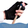 Breathable Pool Gloves Nylon Billiards Gloves Pool Left Right Hand Gloves Universal 3 Fingers Cue Gloves Shooter Cue Sports Gloves for Women Men Indoor Game Kit Billiard Accessories, Black (15)