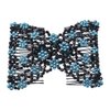 Lovef Easy Magic Beads Double Hair Comb Clip Stretchy Hair Combs Clips Women Hair Accessories Beauty Decoration-3 Pcs