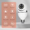 2Pcs Light Bulb Security Camera 2.4GHz & 5G WiFi Outdoor, 1080P E27 Light Socket Security Camera, Indoor 360° Home Security Cameras, Full Color Day and Night, Smart Motion Detection (2PCS, Support 5G)