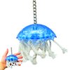 Bonka Bird Toys 0042 Small Jellyfish, Bulletproof Pull Tug Cage Toy, (10" x4") Conure, Pionus, Quaker, and Similar Sized Birds