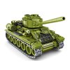 Eniye WW2 T34 Tank Building Block Toy Set (506 Blocks) World War 2 Soviet T-34 Army Tank Models Toys Military Building Kit, Great Gifts for Boys Kids Age 6-14