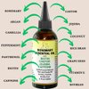 Pomberries Rosemary Hair Growth Oil with Castor & Jojoba, Infused with Biotin & Caffeine for Wavy, Curly, Coily, Coarse, Weak, Thinning Hair, Hair and Scalp Treatment, Help Reduce Hair Loss 4 fl oz