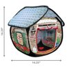KONG PlaySpaces Bungalow Cat Hideaway - Hide and Seek Collapsible Tunnel with Toys