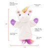 Plushible Unicorn Stuffed Animal for Kids (Poppy Hand Puppet) - Unicorn Hand Puppet - Stuffed Animal Hand Puppets - Unicorn Hand Puppets for Kids - Unicorn Puppet Toys - Toddler Hand Puppet
