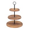 3 Tier Cupcake Stand, Wood Tiered Serving Tray Cupcake Tower, Serving Stand Display Dessert Cookie Candy Buffet Holder for Home Tea Party, Wedding, Farmhouse Decor, Tea Party Decor, Kitchen Decor