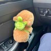 TECHPLUS Car Interior Decoration Capybara Plush Doll with Turtle - Car Charm Ornament for Dashboard, Steering Wheel, Doors and More