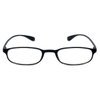 Calabria 718 Flexie Oval Reading Glasses +2.00 Ebony Men/Women Bendable One Power Readers Flexible Durable TR90 Frame