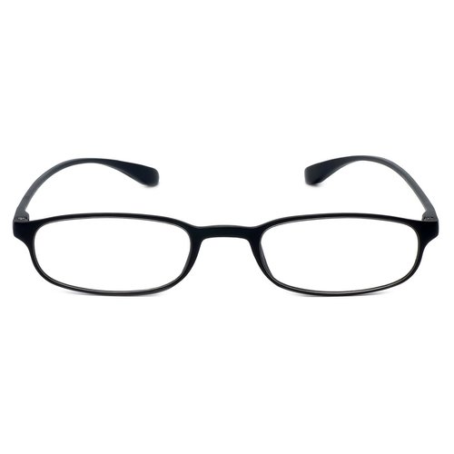 Calabria 718 Flexie Oval Reading Glasses +2.00 Ebony Men/Women Bendable One Power Readers Flexible Durable TR90 Frame