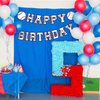 Supervitae Happy Birthday Banner Baseball, Baseball Birthday Banner, Baseball Birthday Party Hanging Decorations Sport Theme Party Supplies for Baseball Player Gift Sport Party Favors Decoration