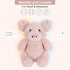 SuzziPals Heatable & Coolable Pig Stuffed Animals, Microwavable Stuffed Animal Heating Pad for Period Cramps, Lavender Scent Stuffed Pig Plush for Stress Relief, Pigs Plushies for Companion, Pig Gifts