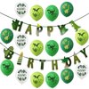 TmppDeco Dinosaur Birthday Banner and Balloons Kit - Dinosaur Happy Birthday Sign, Dinosaur Theme Party Banners