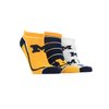 TCK Michigan Wolverines No Show Socks Full Field 3 Pack (Blue/Maize/White, Medium)