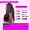 Kinky Straight Clip ins 10pcs Clip In Real Human Hair Extensions For Black Women Brazilian Human Hair Clip ins(12 Inch)