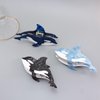 Ocean Killer Whale Hair Clip,Acetate Hair Claw,Small Hair Clips for Women,Light Blue