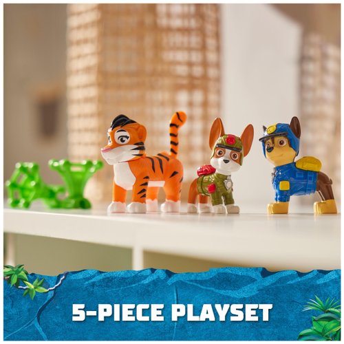 Paw Patrol: Jungle Pups Chase, Tracker & Tiger Action Figures with Projectile Launcher, Kids Toys for Boys and Girls Ages 3 and Up