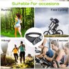 PYFK Running Belt Hydration Waist Pack with Water Bottle Holder for Men Women Waist Pouch Fanny Bag Reflective (Black)