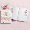 Carter's B2-14075 White, Pink and Gold Polka Dot Baby Memory Book for Girls, 60 Pages