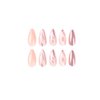 YoYoee Stiletto Press on Nails Medium False Nails Marble Nails Fake Nails Full Cover Bling Nails Tips for Women and Girls 24PCS