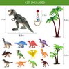Dinosaur Birthday Decorations - Dinosaur Cake Toppers With Mini Hat - Funny Dino Cake Decoration Party Supplies Gift Ideas for Boys Girls Kids