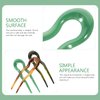 LALAFINA Hair Fork 3pcs French U Shaped Hairpin with Two Prongs Hair Clips Chignon Pin U Sticks for Women Girls Accessories Style 1 Hair Pin