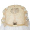 SWACC 10 Inch Short Straight Bob Wig with Bangs Synthetic Colorful Cosplay Daily Party Flapper Wig for Women and Kids with Wig Cap (White)