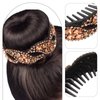 KALLORY Ponytail Hair Jewelry Banana Clips Hair for Thick Korean Hair Accessories Small Hair Clips Banana Hair Clips for Women Banana Combs for Hair Barrette Gothic Hair Clips Tail Clip