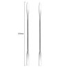 2Pcs Stainless Steel Cosmetic Mixing Makeup Spatula Nail Art Palette Stick Stirring Rod Mixer Artist Tool for Beauty Salon Color Cream Mixing Professional and Personal Use, Silver