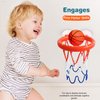 MARPPY Bath Toys - Bathtub Basketball Hoop for Toddlers Kids - Mold Free Bath Toys Shower Toys - Suction Cup Basketball Hoop with 4 Soft Balls for Kids, Toddlers - Boys and Girls
