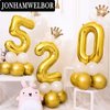 50 Number Balloons Gold Big Giant Jumbo Number 50 Foil Mylar Balloons for 50th Birthday Party Supplies 50 Anniversary Events Decorations