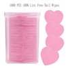 1000 PCS Lint Free Nail Wipes, Lash Glue Wipes Eyelash Extension Glue Wipes, Nail Polish Remover Wipes for Lash Extension Supplies, Nail Wipes for Gel Nail Polish Remover,Lash Glue Cleaning Pads, Pink