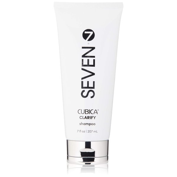 SEVEN Hair Care Cubica Clarifying Shampoo for Women & Men, Detox and Minimize Dry Scalp + Buildup with Rosemary, Eucalyptus & Rose Hip Oil, Cruelty Free, Sulfate Free, Made in USA, 7 oz
