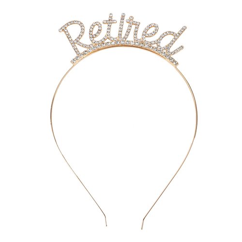 Semato Retirement Gift for Woman Black Retirement Sash & Retired Tiara Kit Happy Retirement Party Decorations Best Retirement Gifts