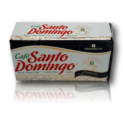 Cafe Santo Domingo Espresso Ground coffee 10 oz Brick