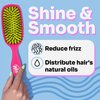Wet Brush Shine Enhancer - Pink Ultra-soft IntelliFlex Bristles Leave Hair Shiny And Smooth For All Hair Types