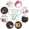 Flasoo 360Pcs Keychains for Crafts, Resin Include Key Rings with Chain, Jump Rings, Screw Eye Pins for DIY Keychain Making
