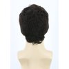 Topcosplay Men Wigs Human Hair Short Black Wavy Pixie Wigs for Black Women Hair Replacement Wig