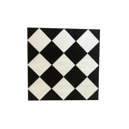 TUIC 40Pcs Checkered Flag Napkins Race Car Birthday Party Supplies Disposable Racing Party Napkins Black and White Dessert Paper Napkins for Baby Shower Racing Themed Party Decorations Favors