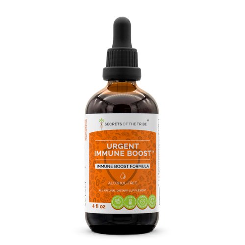 Secrets of the Tribe - Urgent Immune Boost, Immune Boost Formula, Herbal Supplement Blend Drops Alcohol-Free Liquid Extract (4 fl oz)