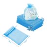WenTao 100Pcs Premium Sheer Drawstring Organza Bags, 4 x 6 Inch (10x15cm) Pouches Candy Jewelry Party Wedding Favor Gift Bags Blue