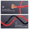 2 awg battery cable 3Ft Copper Power Inverter Wire with 3/8" Lugs for Solar Car Boat RV (2pcs)