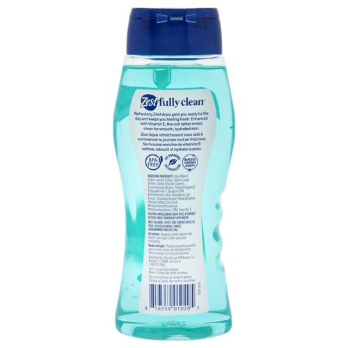 Zest Body Wash Aqua