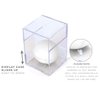 Square Acrylic Display Case | Guys Lacrosse Ball Holder | 3-Pack