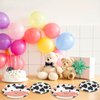 QZV 80 Pcs Cow Print Plates Cow Party Decorations Farm Animal Zoo Cow Print Paper Party Supplies Disposable Dinnerware Theme for Birthday Party Baby Shower Picnic Decorations