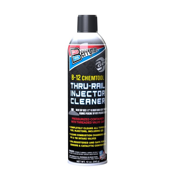Berryman 1120 B-12 Chemtool Thru-Rail Fuel Injector Cleaner Pressurized Can, 12-Ounce