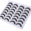 Mebver Lashes Eyelashes 8D Fluffy False Eyelashes Wispy Faux Mink Lashes Light Weight Fake Eyelashes Cat Eye Lashes 14 Pairs Pack