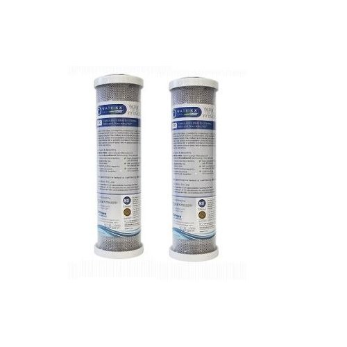 KX Matrikx 32-250-10-GREEN Chlorine Taste and Odor Filter Cartridge, 10-Inch (2 PACK)
