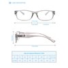 HEEYYOK 5.0 Small Reading Glasses Womens/Men 4-Pack Readers,Lightweight Rectangular PC Frame Comfortable Spring Hinges 4 Pouch