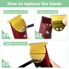 Replacement T-Blade Compatible with oster Finisher Trimmer Model 59 and T-Finisher Trimmer Blades Wide, golden